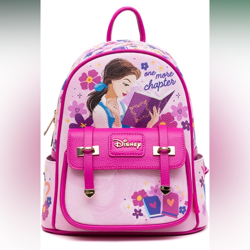 Wondapop -Beauty &  the Beast: 11" Vegan Leather Mini Backpack